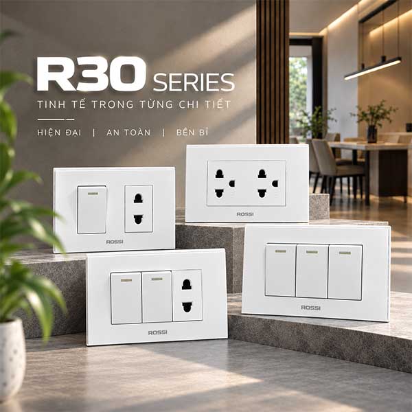 Công tắc ổ cắm chữ nhật R30 Series 