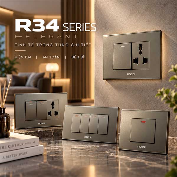 Công tắc ổ cắm chữ nhật R34 SERIES 