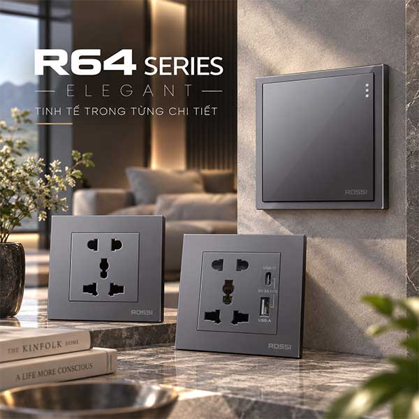 Công tắc ổ cắm vuông R64 SERIES