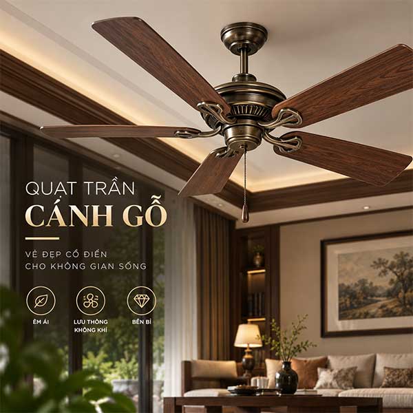 Cánh gỗ cổ điển