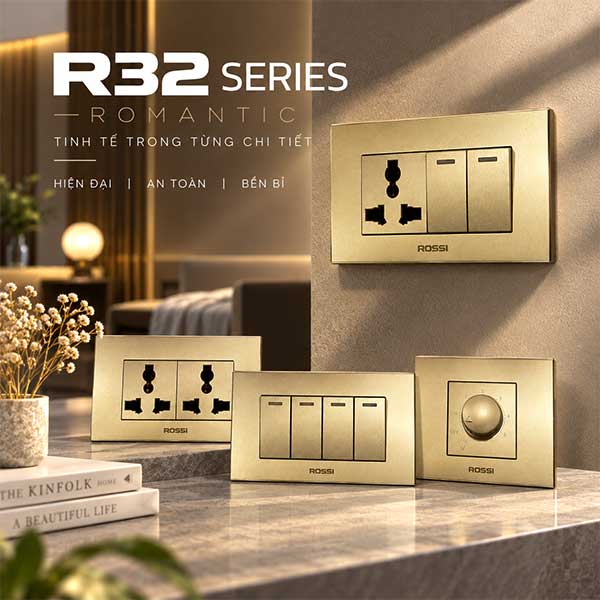 Công tắc ổ cắm chữ nhật R32 SERIES 