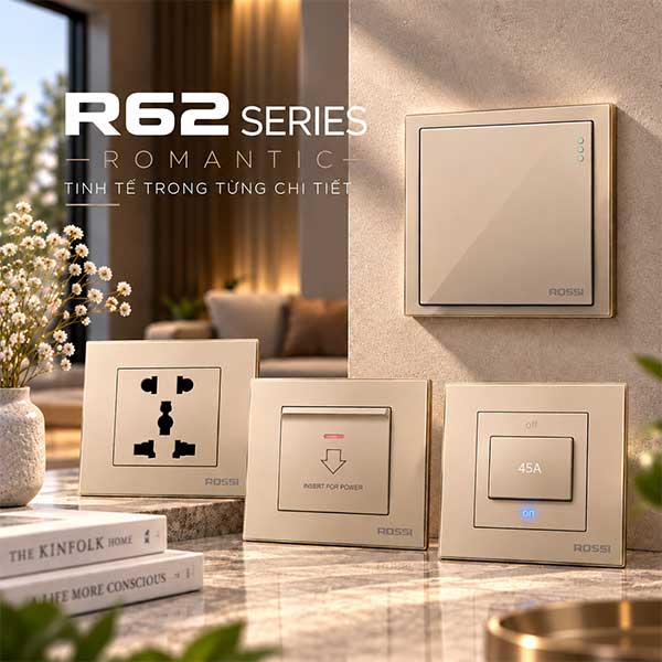 Công tắc ổ cắm vuông R62 SERIES