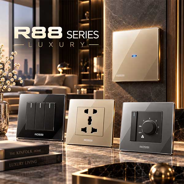 Công tắc ổ cắm vuông R88 SERIES